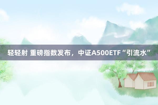 轻轻射 重磅指数发布，中证A500ETF“引流水”