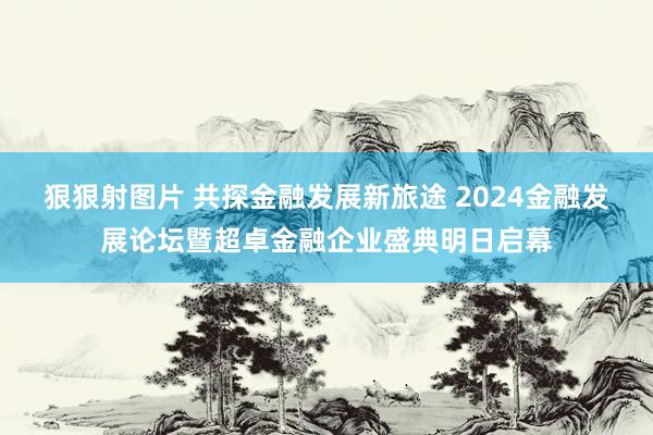 狠狠射图片 共探金融发展新旅途 2024金融发展论坛暨超卓金融企业盛典明日启幕