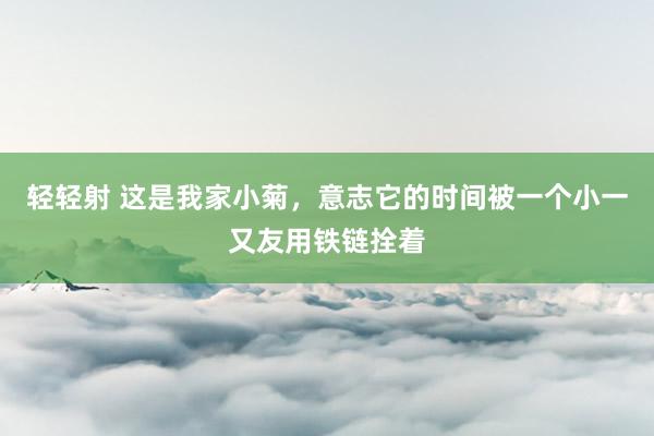 轻轻射 这是我家小菊，意志它的时间被一个小一又友用铁链拴着