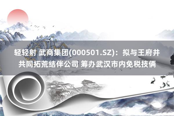 轻轻射 武商集团(000501.SZ)：拟与王府井共同拓荒结伴公司 筹办武汉市内免税技俩